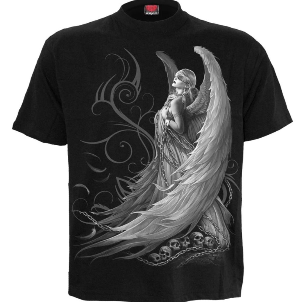 Captive spirit gothic angel mens shirt new
